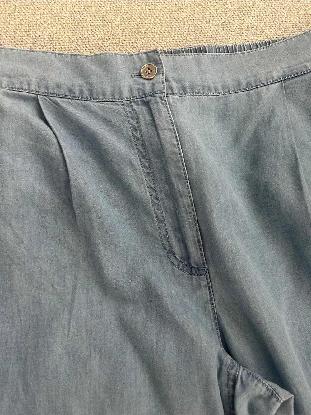 Michael Kors Light Blue Wide Leg Jeans Brand New  chambray lightweight pants